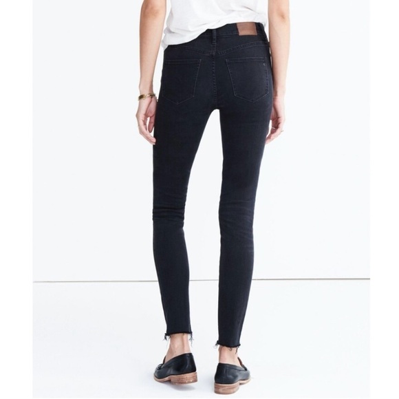 Madewell Women’s 9” High Riser Skinny Jeans in Black Sea Size 27 - Picture 2 of 13